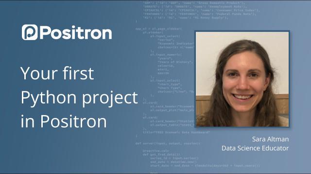 Your First Python Project in Positron